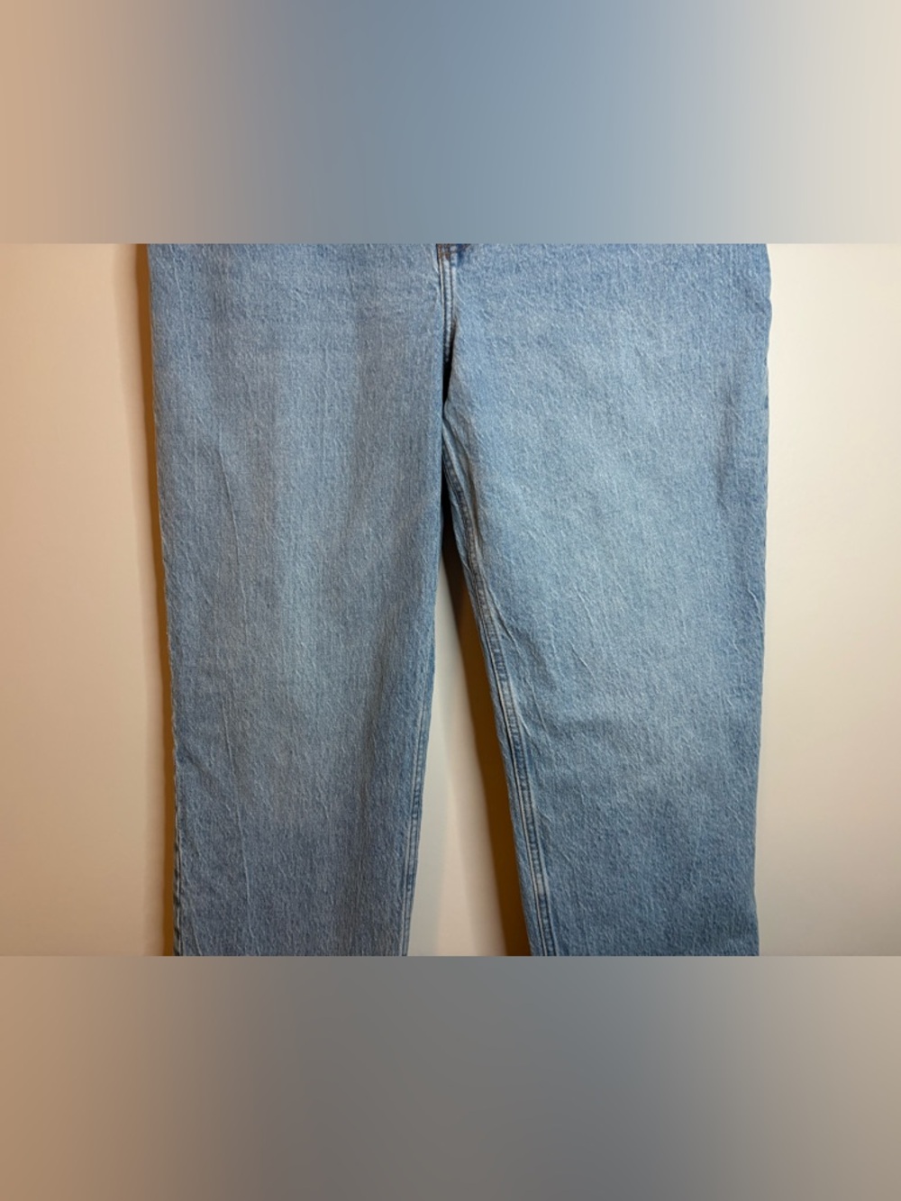Women’s Abercrombie & Fitch The 90’s Straight Ultra High-Rise jeans size 32/14R - Picture 3 of 7